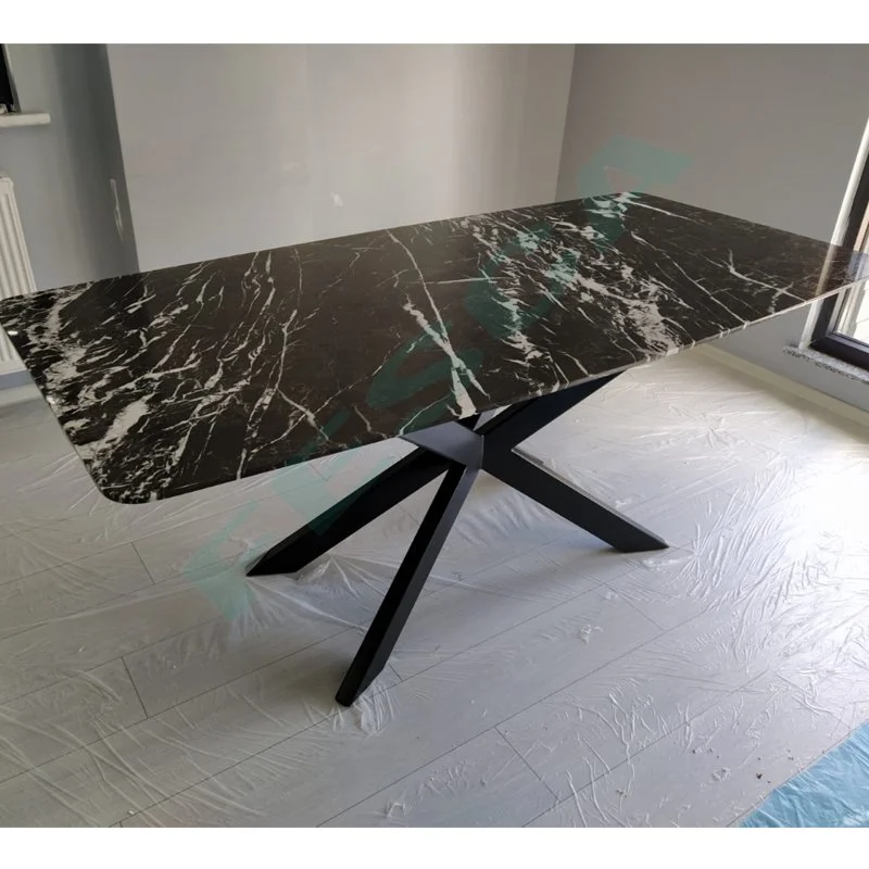 Alanya Burnt Brown Marble Dining Table 61